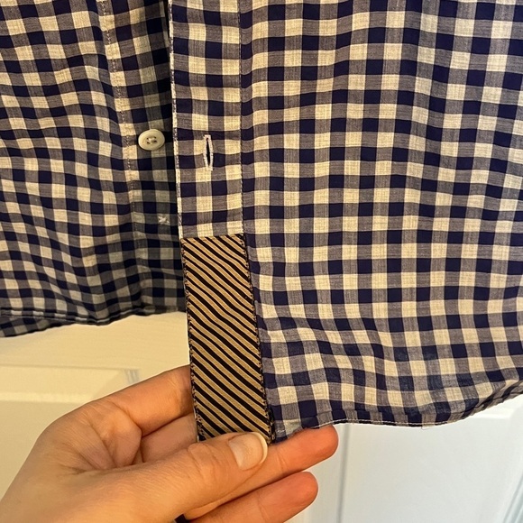 Billy Reid Checked Plaid Button Down Shirt - Picture 3 of 12